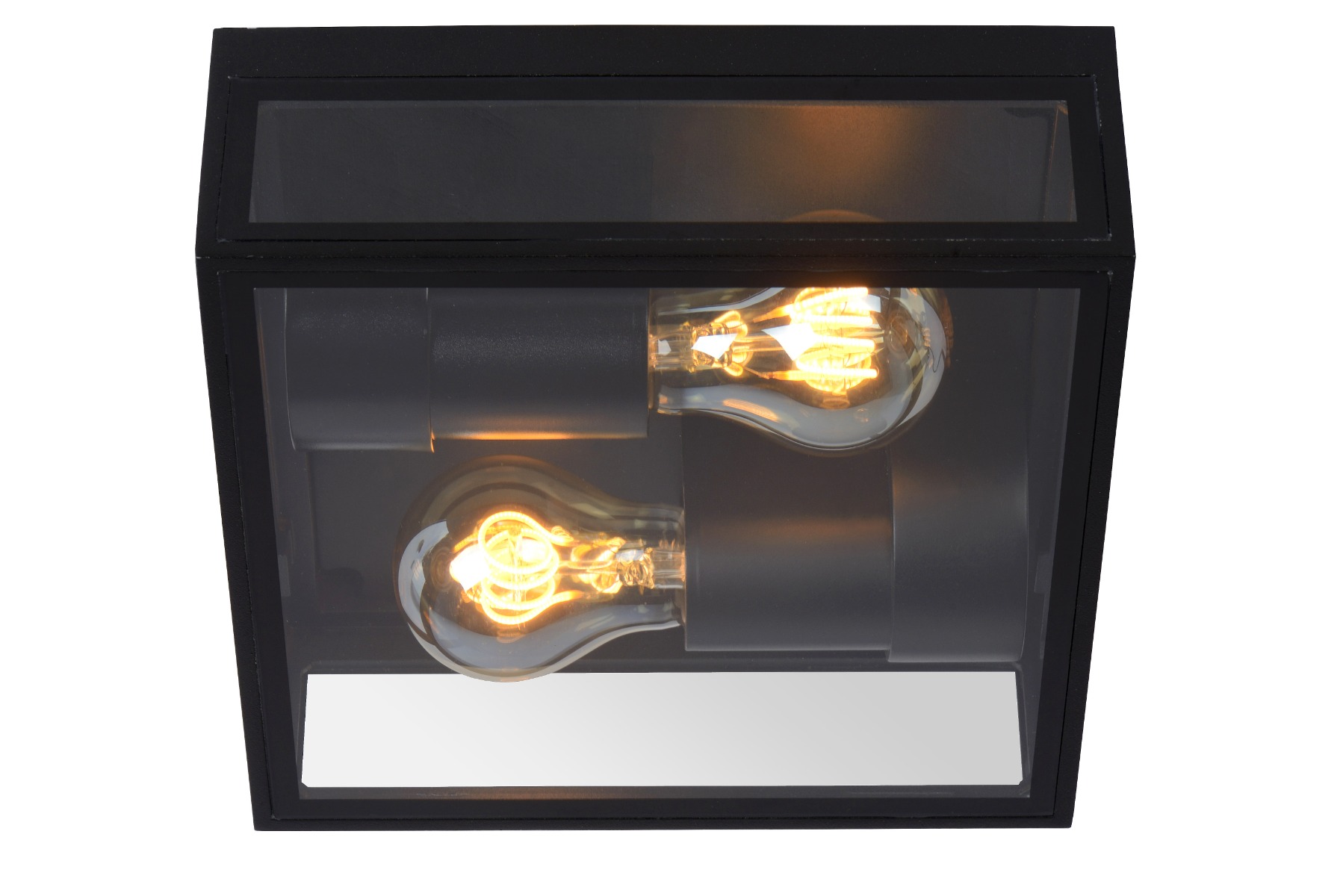 Lucide Dukan plafondlamp 30W 22x22cm zwart