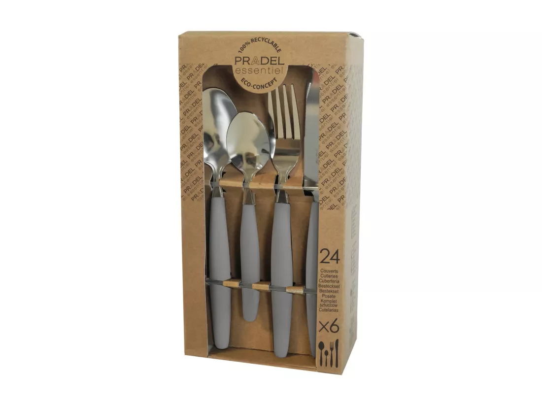 Pure - Ménagère 24 pièces Gris
