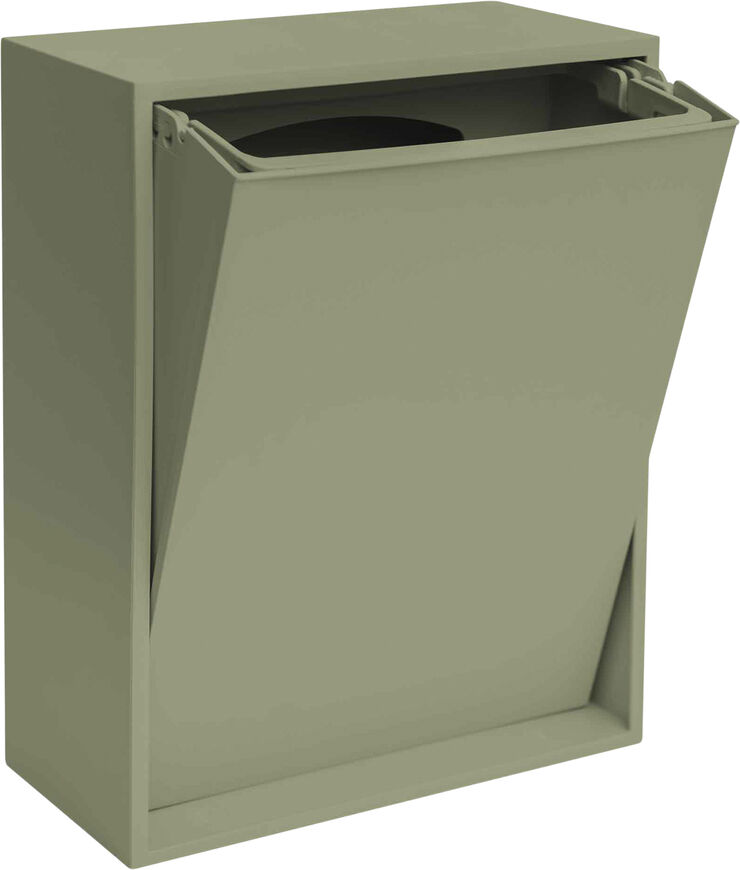RECOLLECTOR Recycling box Oak green