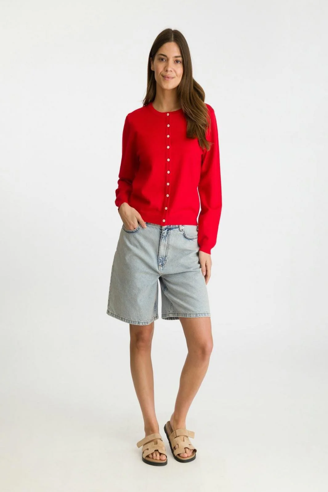Neo Noir Jilla Heavy Knit Cardigan