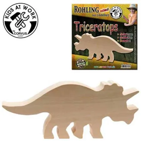 Corvus Schnitzrohling Triceratops, ca. 22x9x3cm