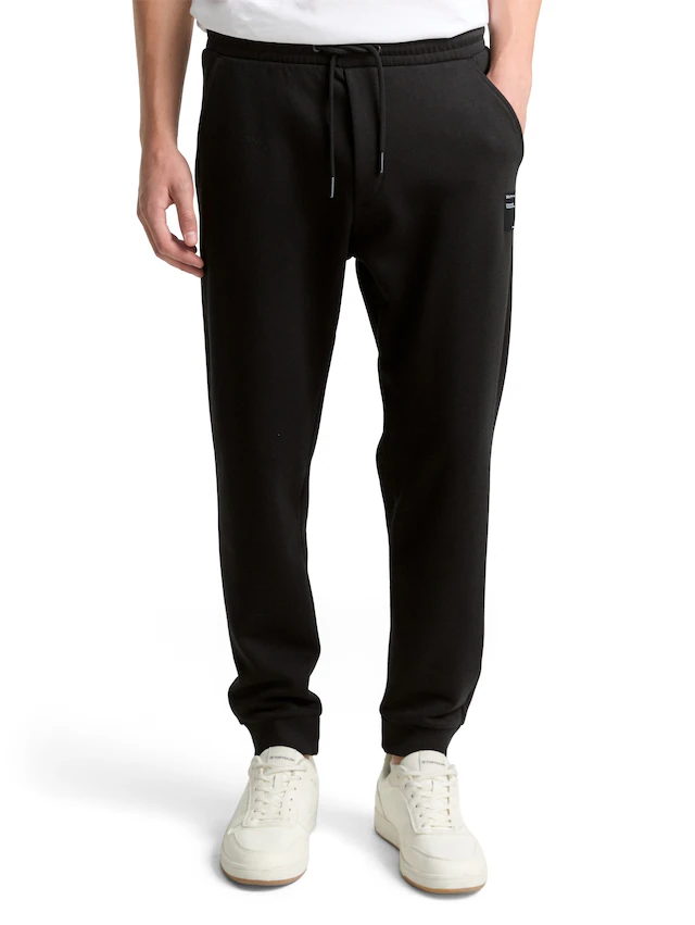 TOM TAILOR Denim Jogginghose  mit Logo Stickerei
