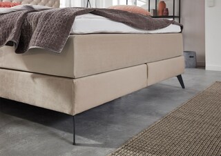 Boxspringbett LA MAISON 160 x 200 cm H2 beige