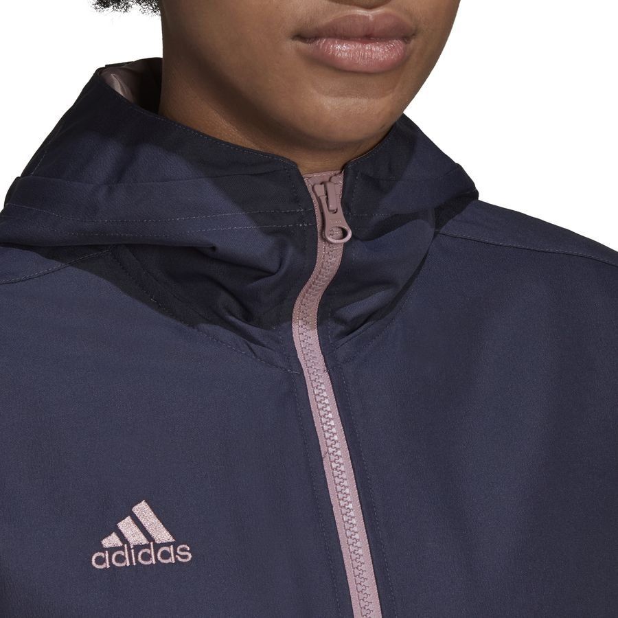 adidas Veste Tiro Parka - Bleu Marine/Rose Femme