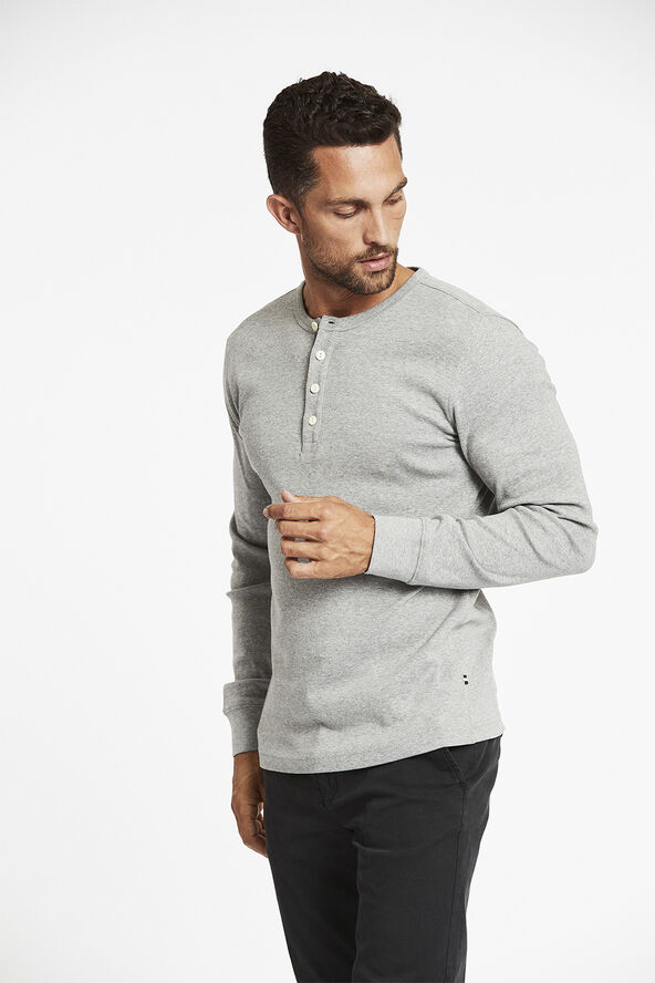 Lindbergh Solid granddad L/S Grå