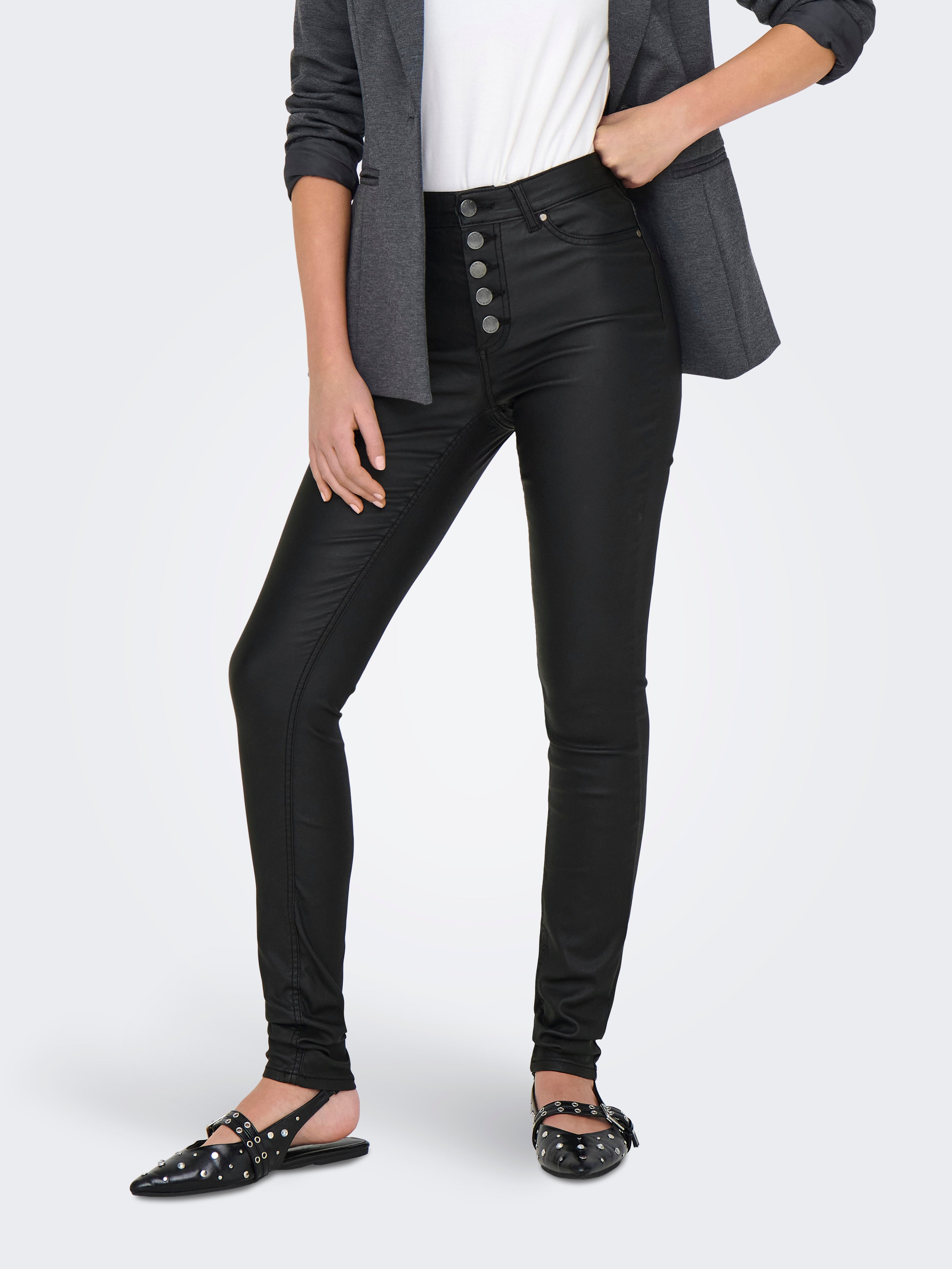 ONLBLUSH Hohe Taille Skinny Fit Hose Black