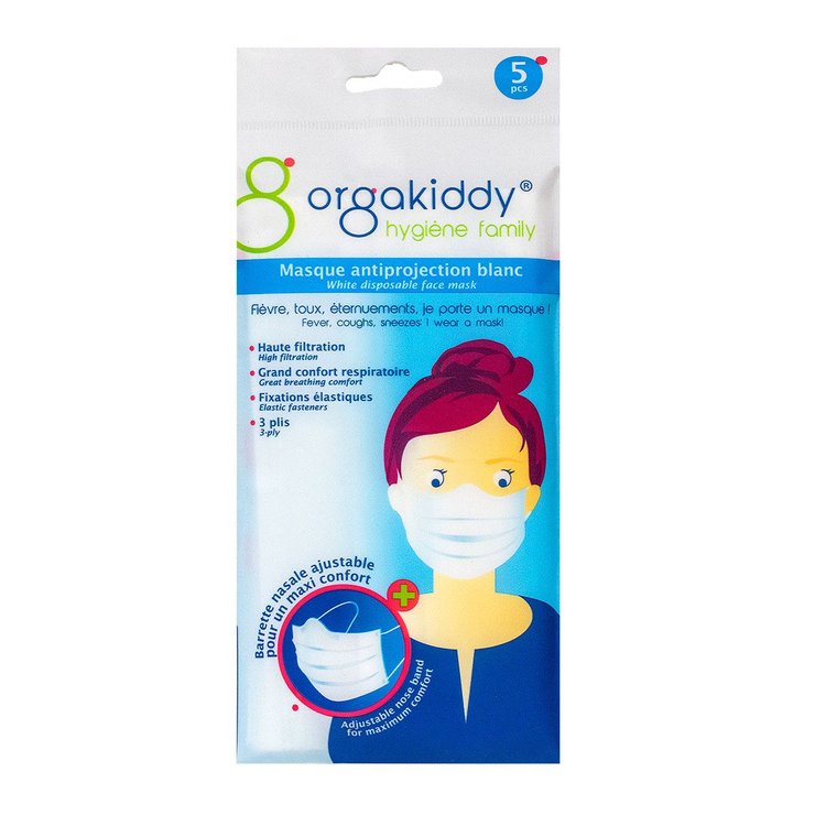 Masque antiprojection blanc