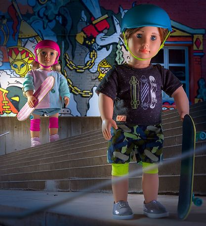 Our Generation Puppe - 46 cm - Theodore m. Skateboard
