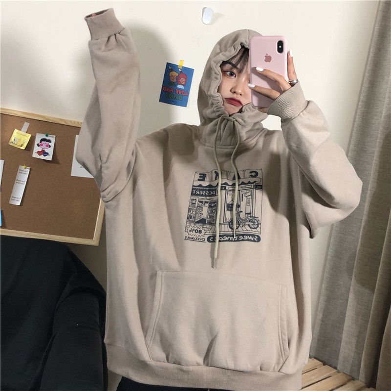 Iduna - Cartoon bedrukte hoodie