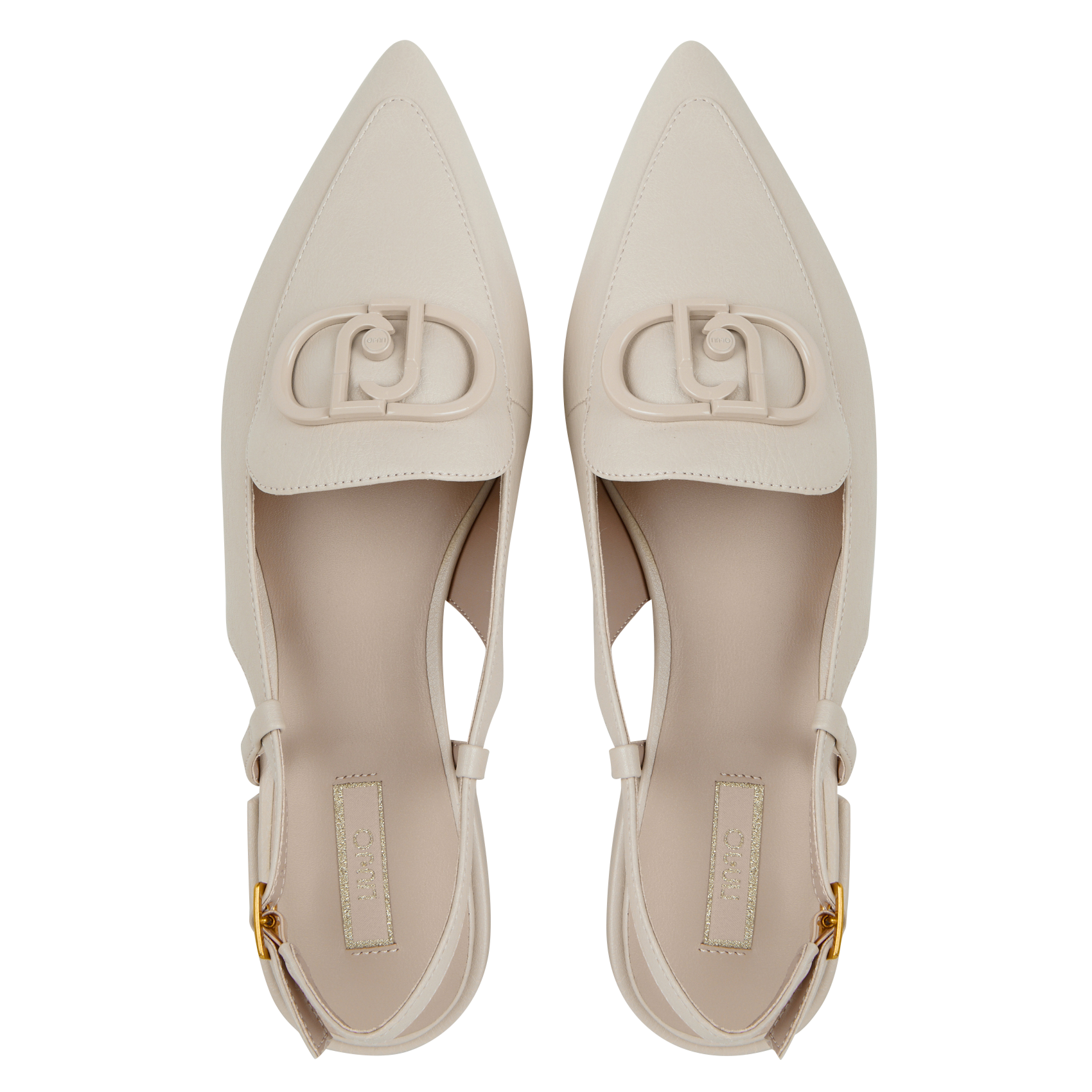 VIOLA 14 - Ballerines slingback en cuir | Beige