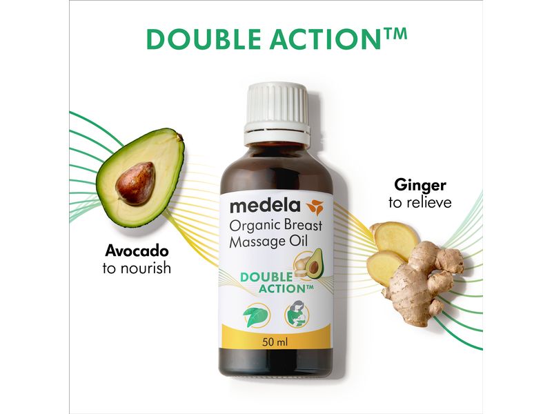 MEDELA Bio Brustmassageöl 50 ml Veganes Pflege-Öl