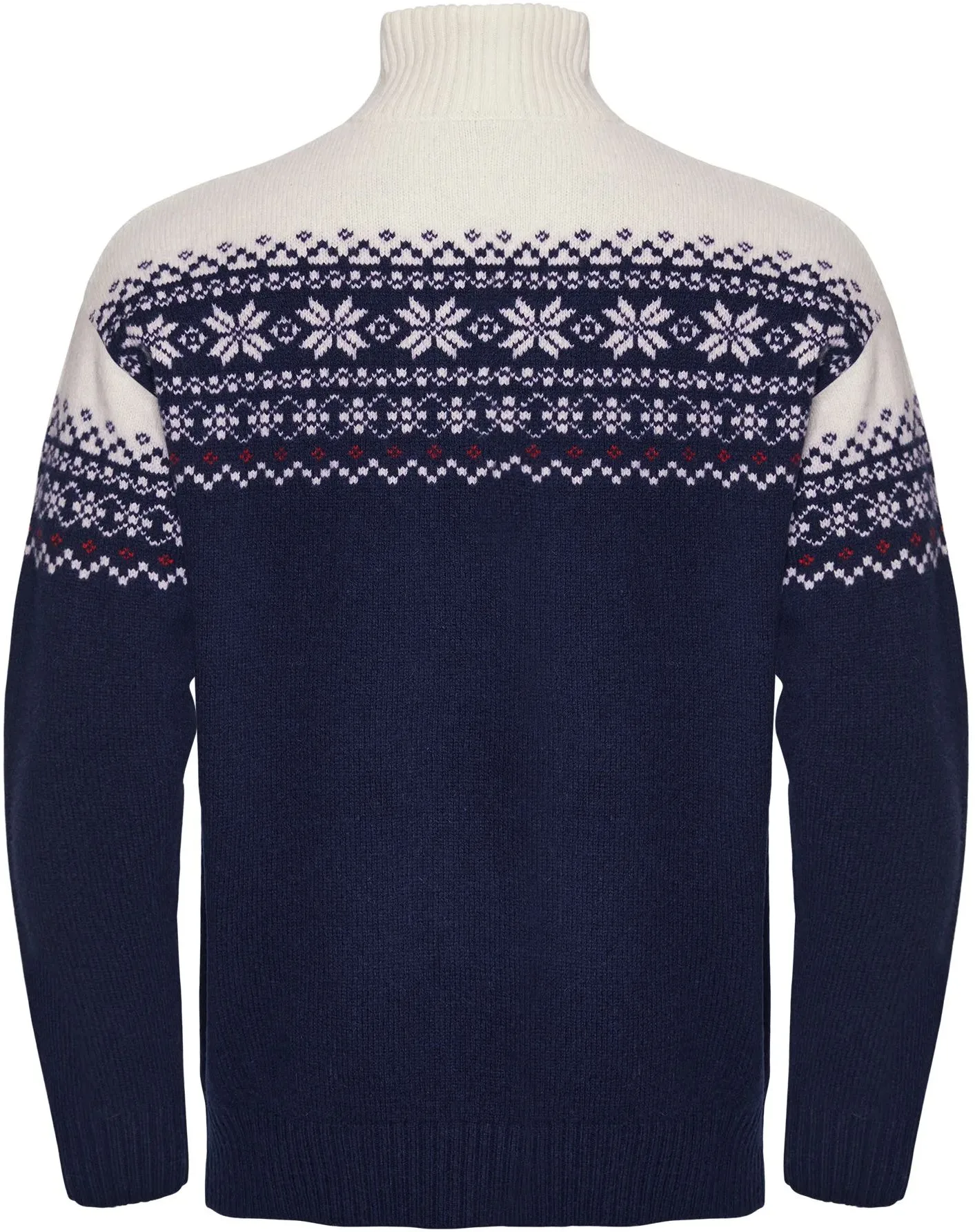 Gridarmor Snøkrystall Hz Ullgenser Men Dark Navy/White/Red