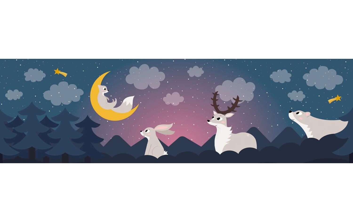 Projektor Magisches Nachtlicht mit Musik, WaldSternprojektor