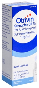 Otrivin Schnupfen Dosierspray 0.1 % ohne Konservierungsmittel, 10 ml