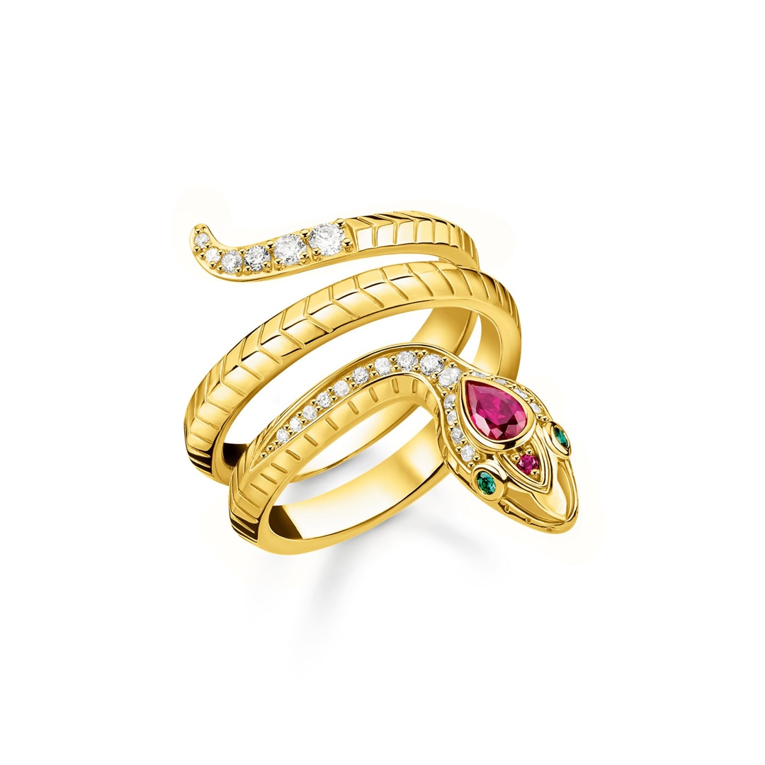 Thomas Sabo Apple & Snake Ring Schlange gold