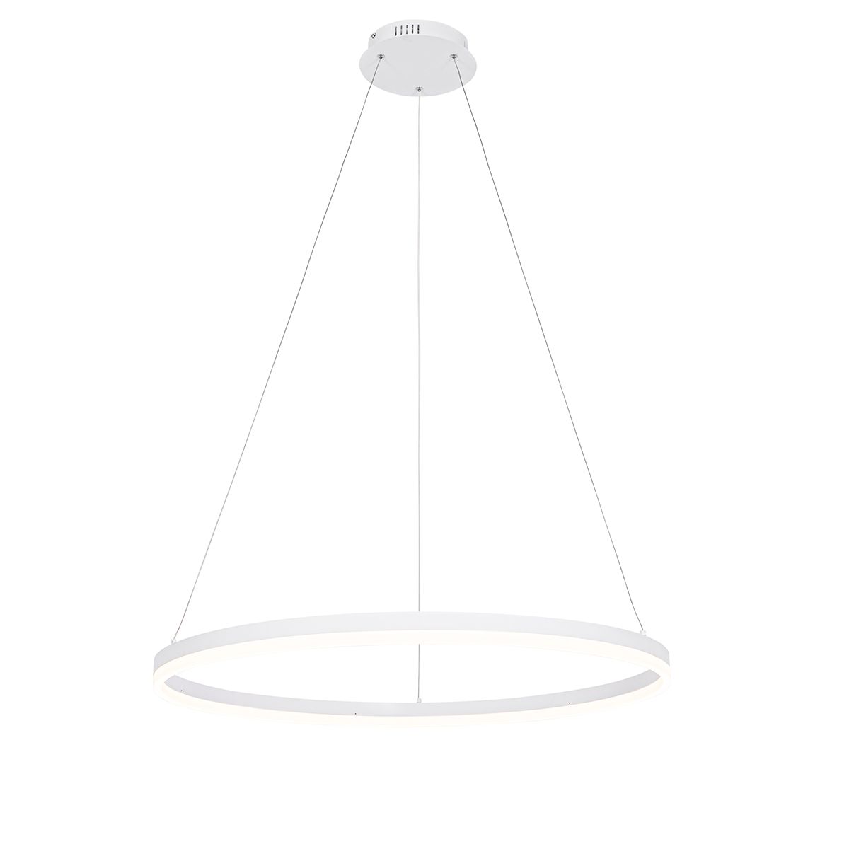 Design hanglamp wit 80 cm incl. LED 3-staps dimbaar - Anello