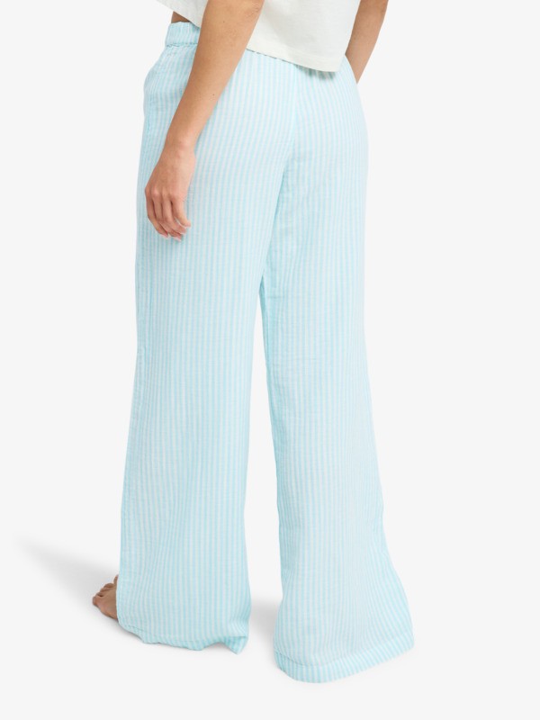 Sun Spell Pantalon taille élastique Blanc Femme