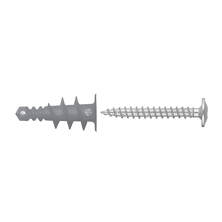 100 chevilles autoforeuses Diall nylon PZ L37