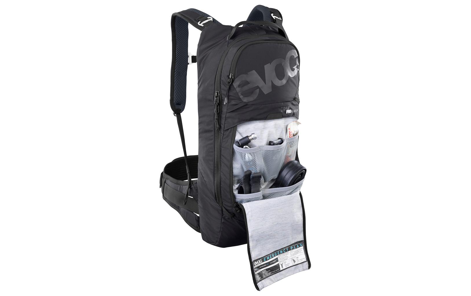Rucksack Trail Pro Schwarz, 10 l<br>Protektoren-Rucksack