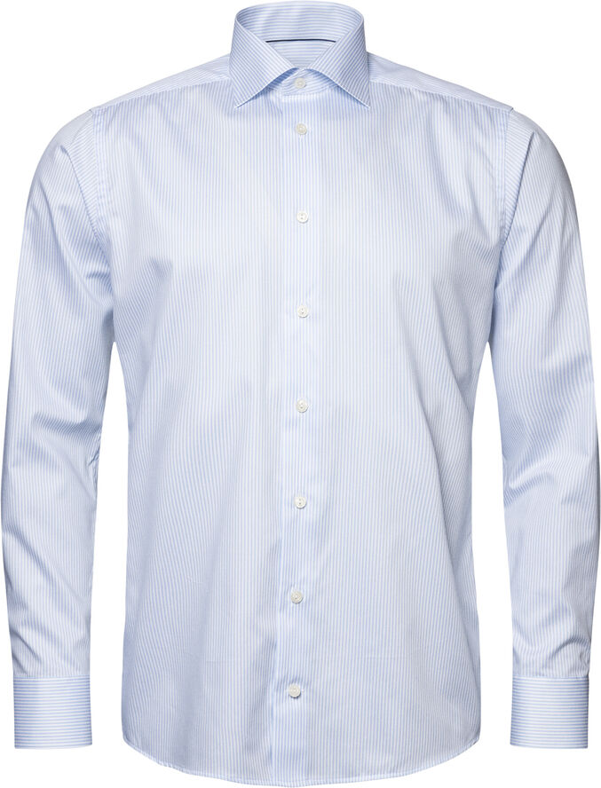 ETON Slim Fit Light Blue Twill Shirt Lyseblå