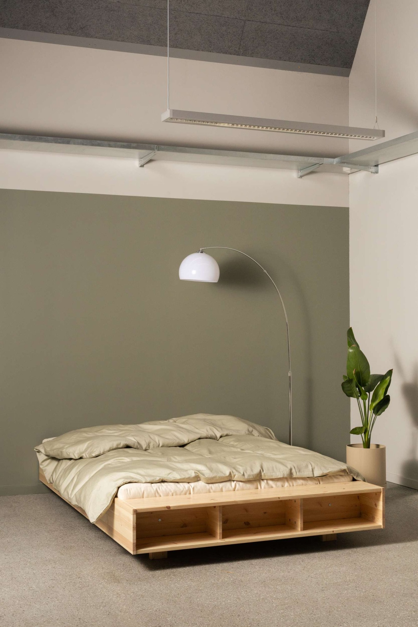 Karup Design Stauraumbett »Merge Bed Bettgestell m. integrierter Bank m. Stauraum, mehrere Grössen« inkl. Lattenrost, excl. Matratze, FSC®-zertifiziertes Massivholz
