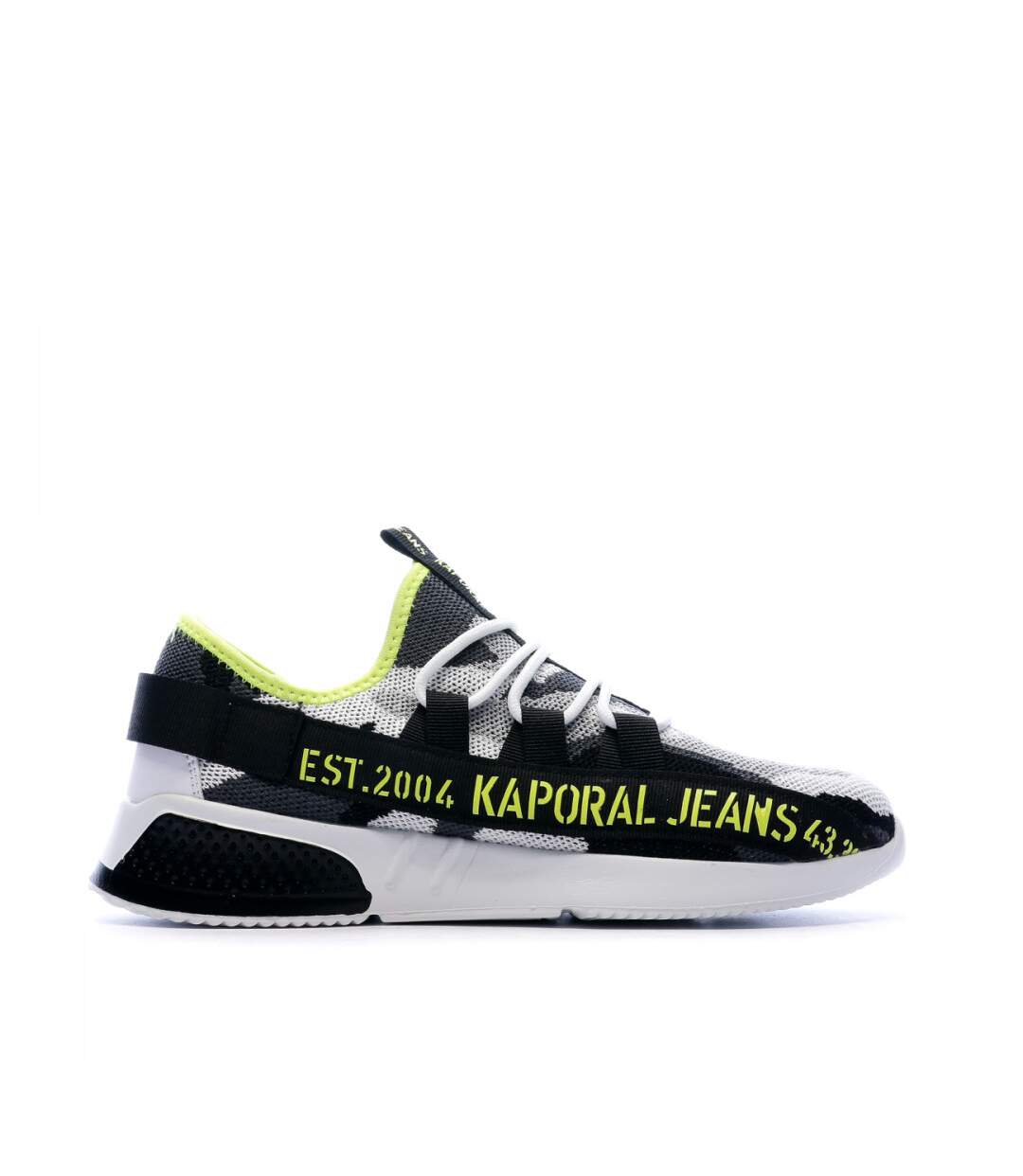 Baskets Gris/Noir/Jaune Homme Kaporal Dofino