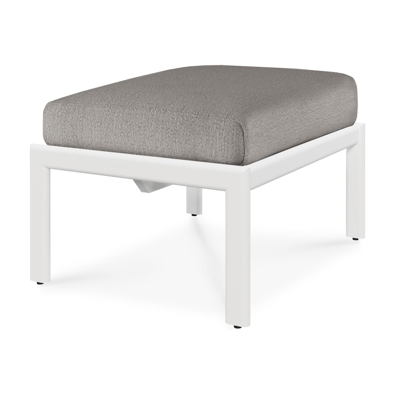 Ethnicraft Jack outdoor voetenbank aluminium Off white