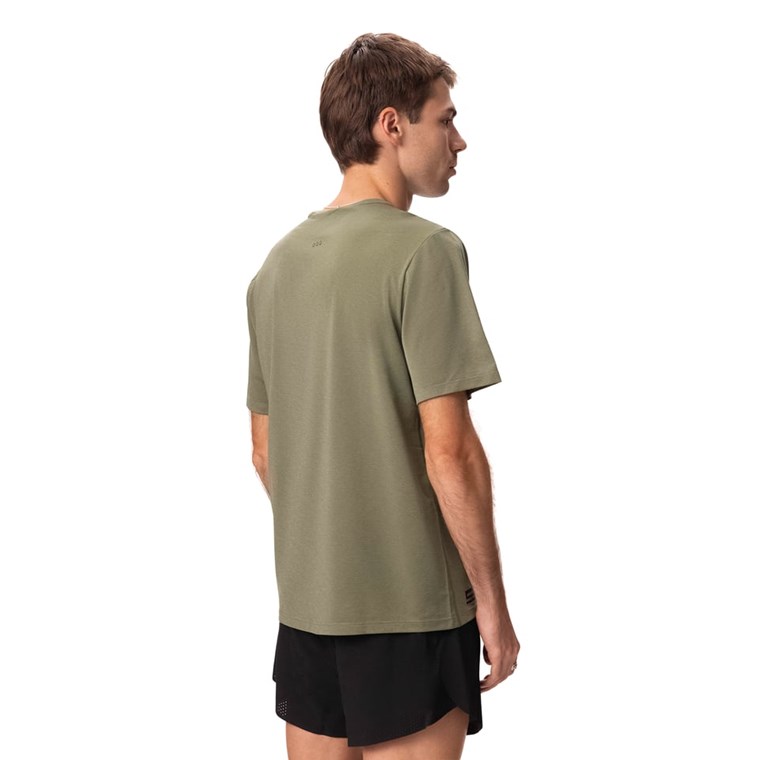 Saucony Stopwatch Short Sleeve Men Olivine Heather