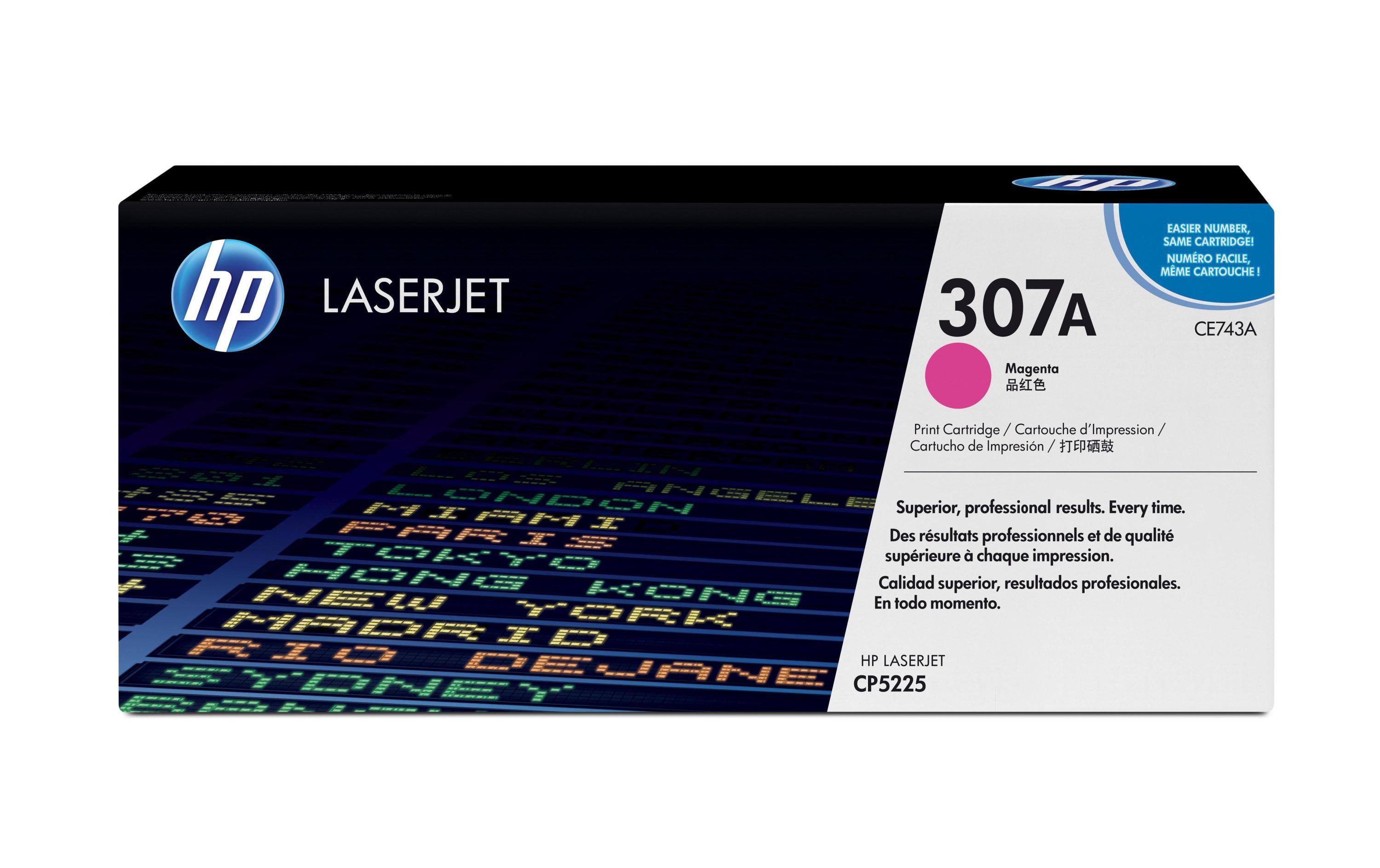 Toner Nr. 307A (CE743A) Magenta<br>Tonerkartusche