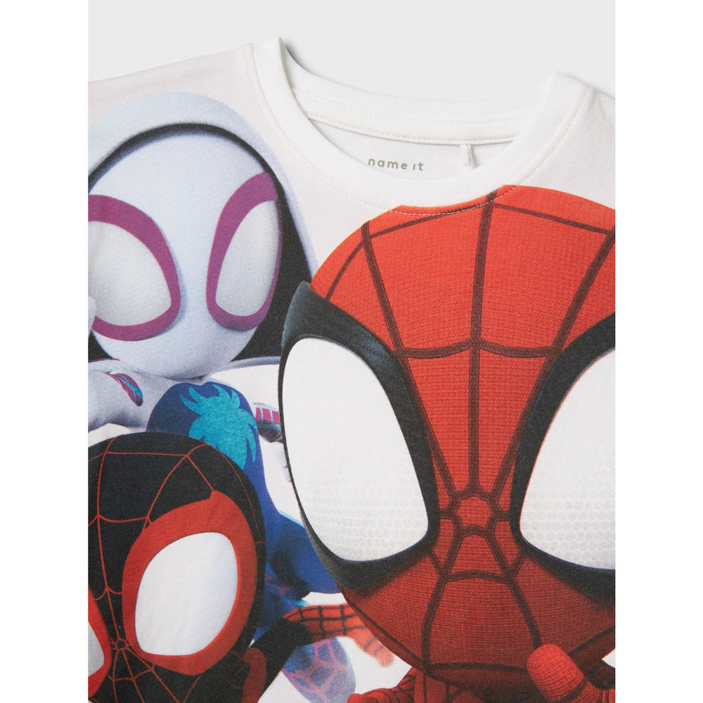 Køb Name It Bright White Mario Spidey Regular T-Shirt
