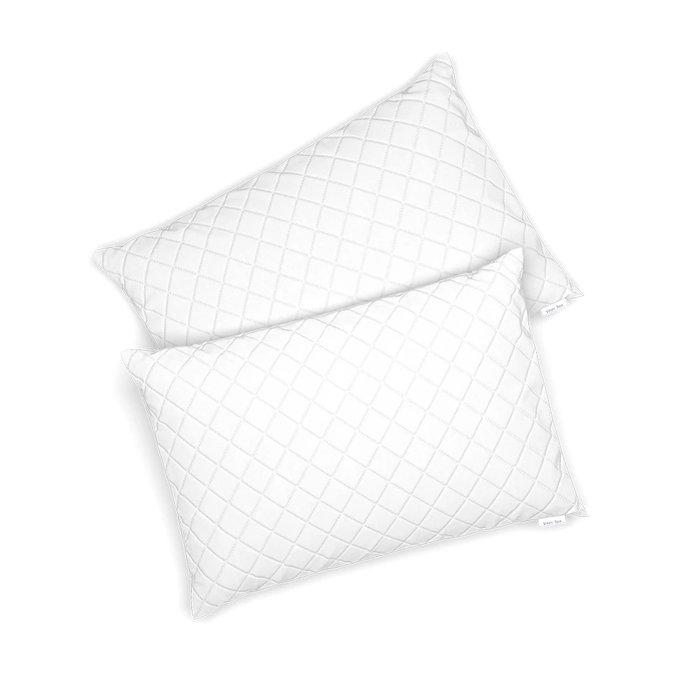 VitaliSpa 2er Set Microfaser Kopfkissen 50 x 75 cm Allergiker geeignet Kissen