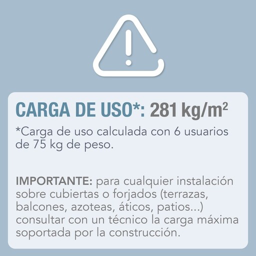 Jacuzzi inflável Intex Greystone Deluxe para 6 pessoas, 195x195 cm