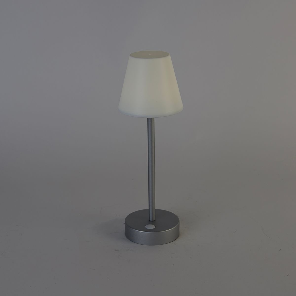 Tafellamp grijs incl. LED oplaadbaar met touch dimmer - Renata