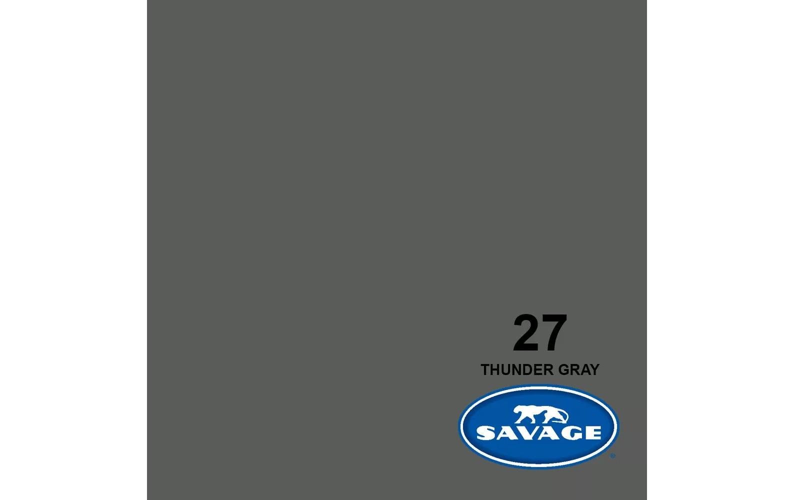 Hintergrund Papier 2.72 x 11m Thunder Gray<br>Das Hintergrundpapier von Savage