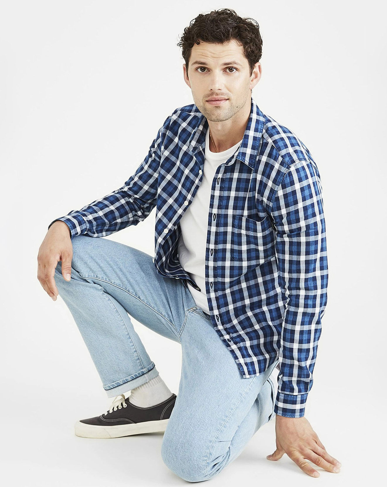 Dockers Chemise Original Slim bleu foncé