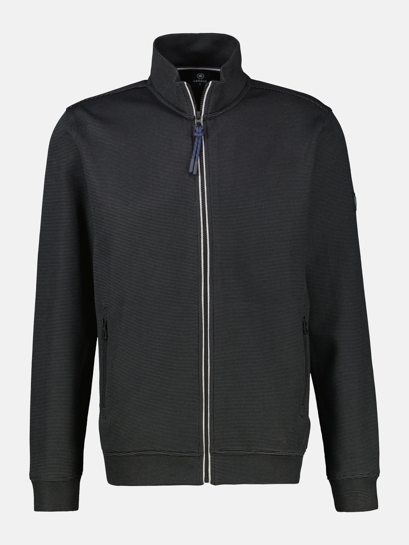 Sweatjacke aus Baumwollmischgewebe