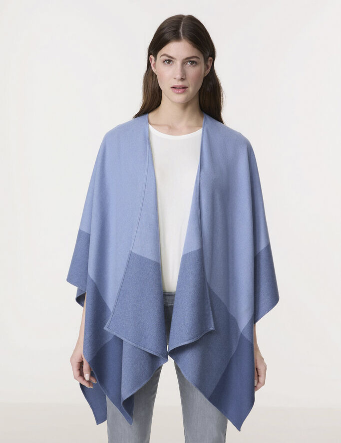 Gerry Weber CAPE / PONCHO JERSEY Blue/grey patch