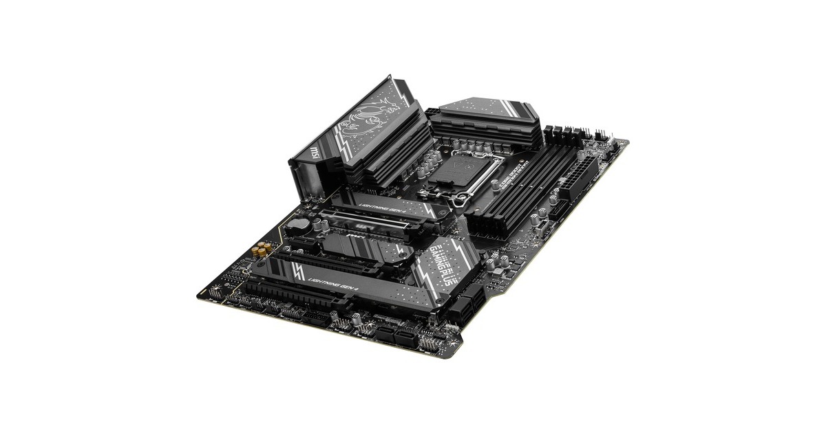 MSIZ790 GAMING PLUS WIFI socket 1700 moederbord  (Grijs/zwart, RAID, 2.5 Gb-LAN, WLAN, BT, Sound, ATX)