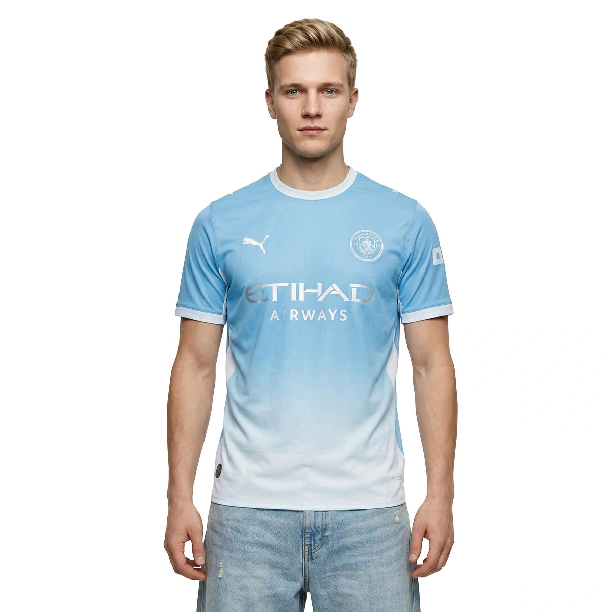 Camisola Puma Authentic Manchester City Primeiro equipamento 2026-2027