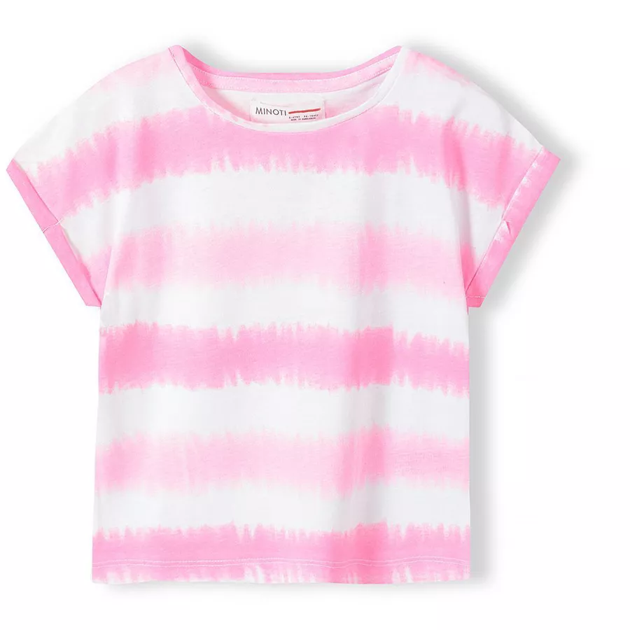 MINOTI T-Shirt RosaWeiß