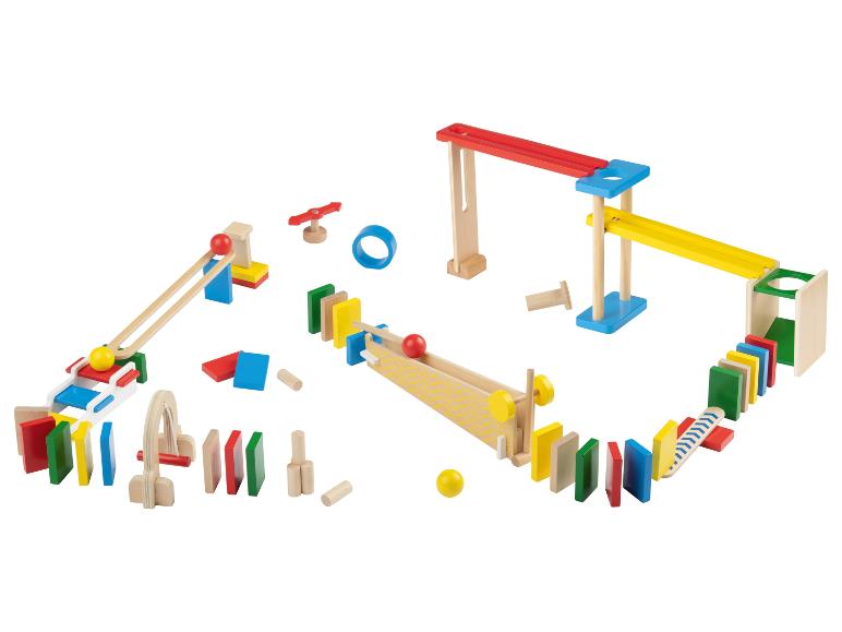 Houten knikkerbaan