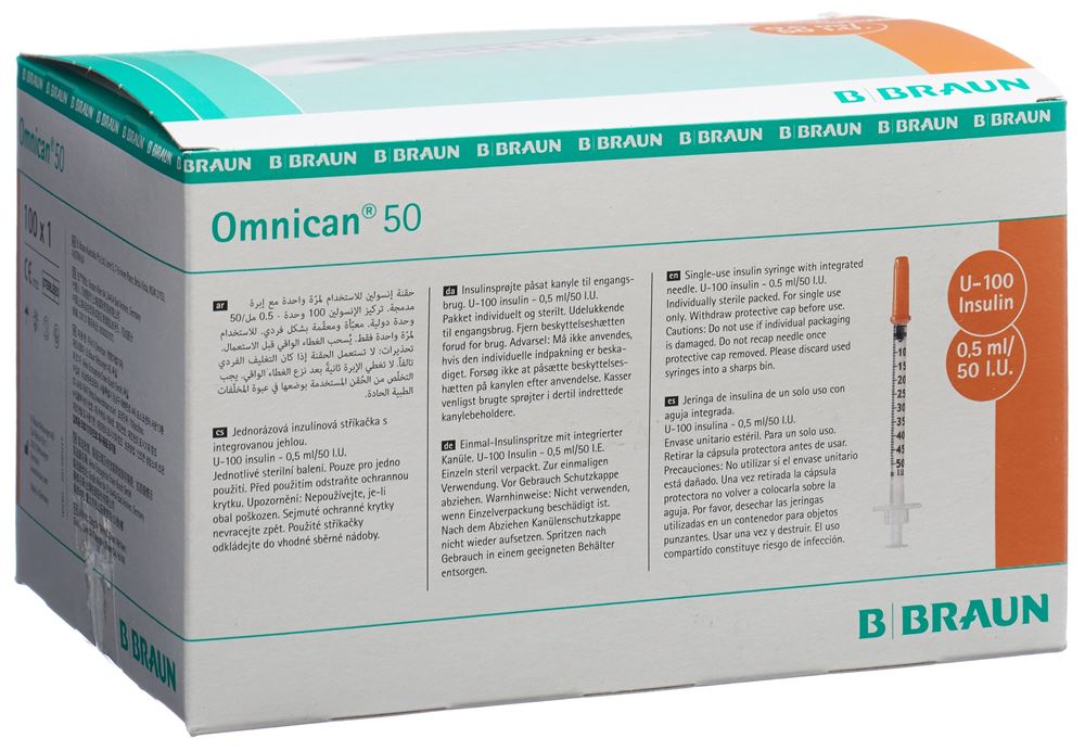 OMNICAN Insulin 50<br>100 × 1 Stück, 0.5ml 0.3x12mm, G30 einzel