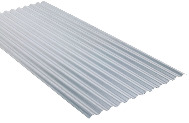 Plaque acier galvanisé petites ondes Bacacier - 200 x 90 cm