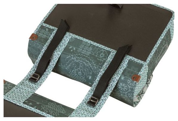 BASIL Sacoche À Vélo Double Bohème Carry All 35 Litres 37 X 15 X 37 Cm - Vert