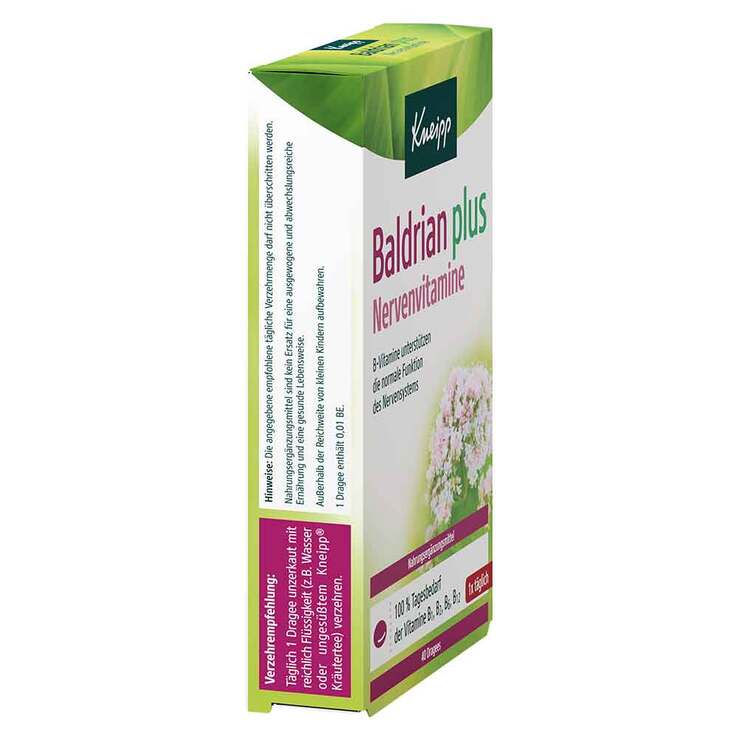 Kneipp Baldrian plus Nervenvitamine Dragees, 40 St