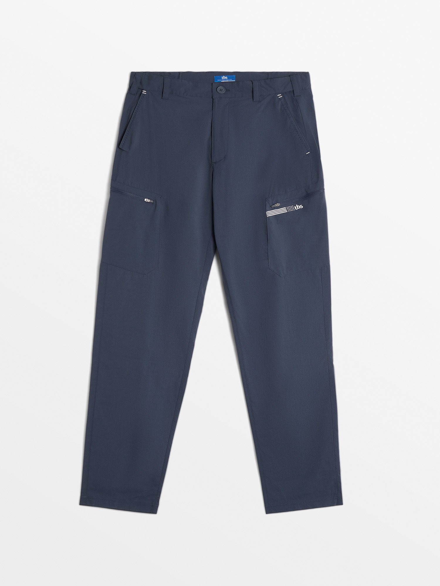 Pantalon Homme Ceinture Elastiquée Avec Poches Marine