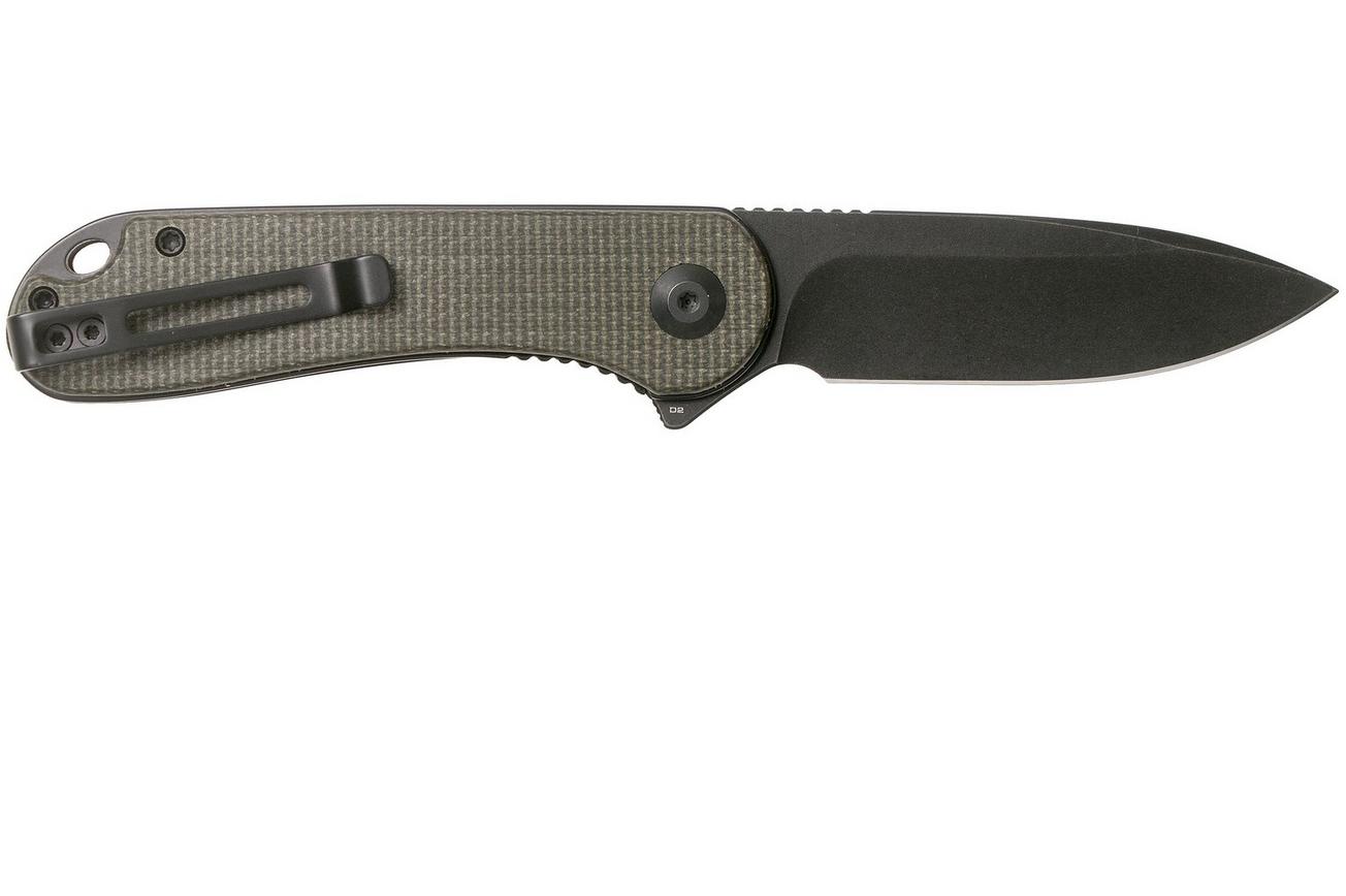 Civivi Elementum C907Z Black, Dark Green Micarta zakmes