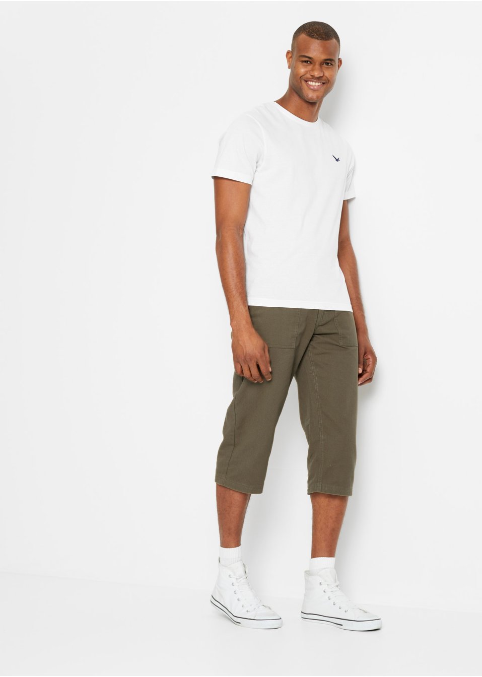 Bermuda long avec poches plaquées, Regular Fit