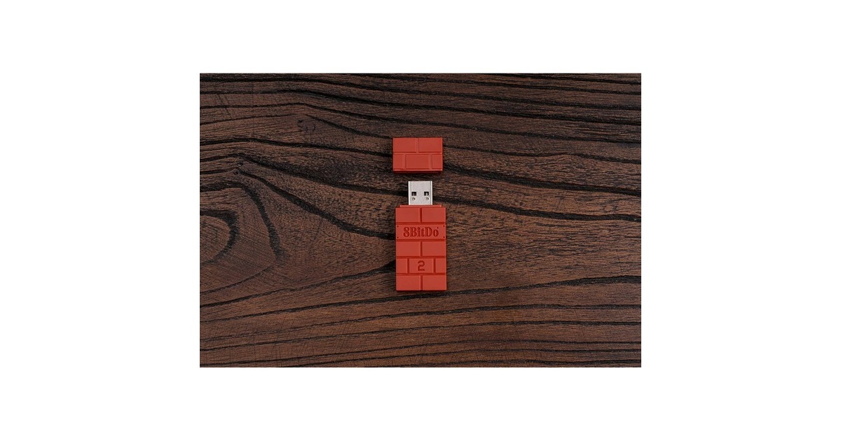 8BitDoUSB Wireless Adapter 2 draadloze adapter  (Bruin)