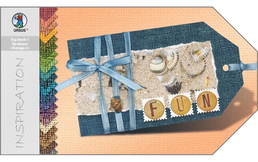 Fotokarton Vintage 2, 7.5 x 13 cm, 20 BlattBastelblock mit Leinenstruktur und Vintage Effekt